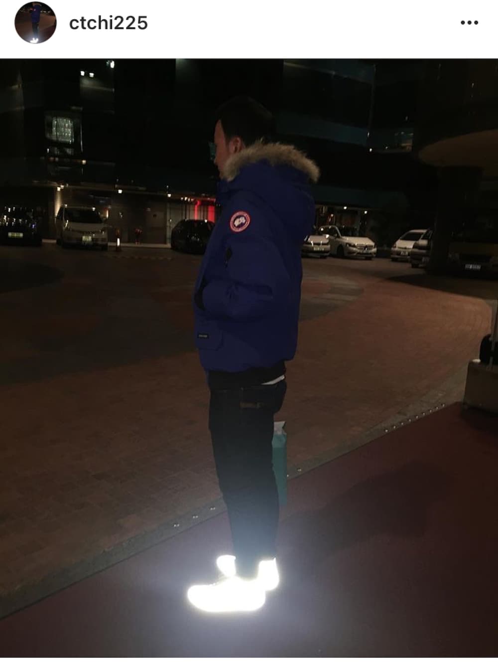 「hkboy、Nudie jeans、Martin Margiela、CANADA GOOSE」｜「CANADA GOOSEのアイテム（ダウンジャケット/コート、ブルー系）」を使った、Tak Chiさん（メンズ・175cm）の秋コーディネートの1枚目の写真
