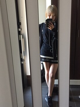 「Deviluse（Deviluse）のアイテム（パンツ）」を使った、サナさん（レディース・156cm）の春コーディネート