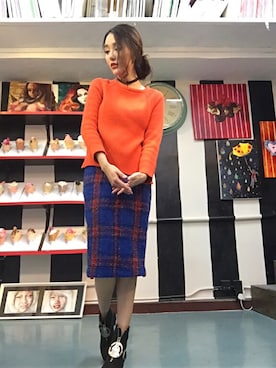 「orange」｜Phoebe Dreamyさん（レディース・173cm）の春コーディネート