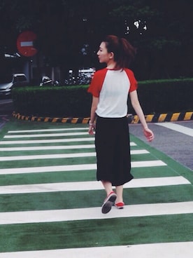 「Journal Standard TRISECT（トライセクト）のアイテム」を使った、Erinさん（レディース・164cm）の夏コーディネート