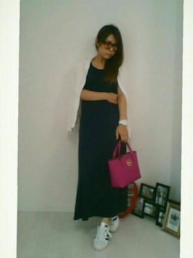 「MichaelKors」｜「アイテム（ワンピース/ドレス）」を使った、♡hitomi♡さん（レディース・155cm）の夏コーディネート