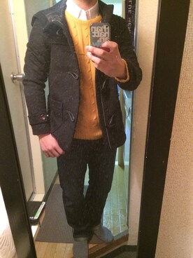 「URBAN RESEARCH（アーバンリサーチ）のアイテム（ダッフルコート）」を使った、しょーまつさん（メンズ・171cm）の冬コーディネート