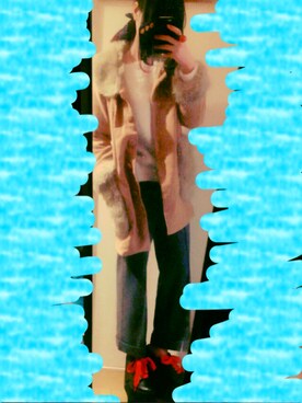 「Wonder Rocket（ワンダーロケット）のアイテム（ジャケット/アウター）」を使った、れもんさん（レディース・165cm）の冬コーディネート