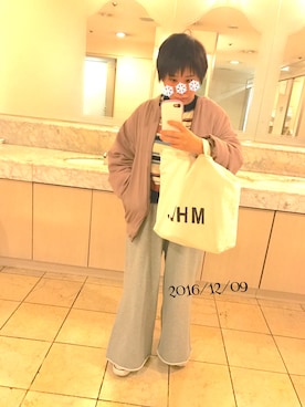 「Another Edition」｜「アイテム（MA-1）」を使った、artless。。。mushさん（レディース・152cm）の冬コーディネート
