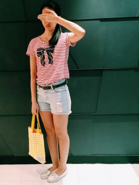 「蝴蝶結」｜Krissyさん（レディース・172cm）の夏コーディネート