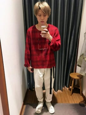 「O'NEIL of DUBLIN（オニールオブダブリン）のアイテム（トップス）」を使った、よへさん（メンズ・170cm）の夏コーディネート