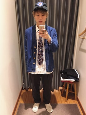 「Self（セルフ）のアイテム」を使った、よへさん（メンズ・170cm）の夏コーディネート