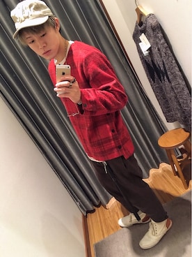 「O'NEIL of DUBLIN（オニールオブダブリン）のアイテム（トップス）」を使った、よへさん（メンズ・170cm）の秋コーディネート