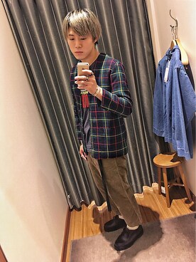 「SHIPS Days（シップスデイズ）のアイテム」を使った、よへさん（メンズ・170cm）の冬コーディネート