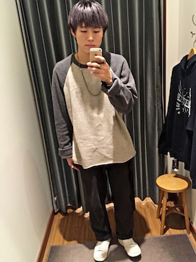 「Self（セルフ）のアイテム」を使った、よへさん（メンズ・170cm）の冬コーディネート