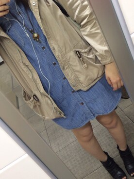 「LIGHT ON THE PATH（ライトオンザパス）のアイテム（チュニック）」を使った、yukaさん（レディース・166cm）の春コーディネート