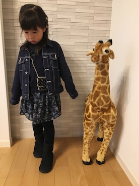 「ROPE' PICNIC（ロペピクニック）のアイテム（ジャケット/アウター）」を使った、yuasakuさん（キッズ・110cm）の秋コーディネート