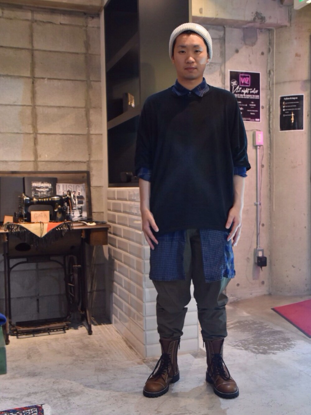 柳田亮｜VIRGOwearworksのブーツを使ったコーディネート - WEAR
