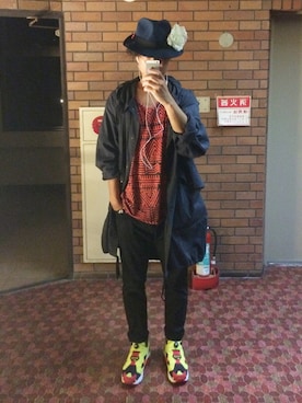 「DRIES VAN NOTEN（ドリスヴァンノッテン）のアイテム（モッズコート）」を使った、Kougさん（メンズ・181cm）の秋コーディネート