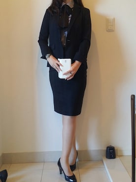 「スーツ」｜おはぎさん（レディース・163cm）の秋コーディネート