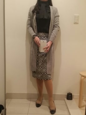 「アイテム（トレンチコート）」を使った、おはぎさん（レディース・163cm）の冬コーディネート