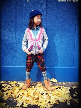 eiseiさん（キッズ・130cm）の秋コーディネート