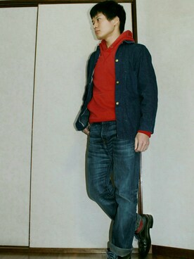 「Carter's（カーターズ）のアイテム（ジャケット/アウター）」を使った、アツさん（メンズ・172cm）の春コーディネート