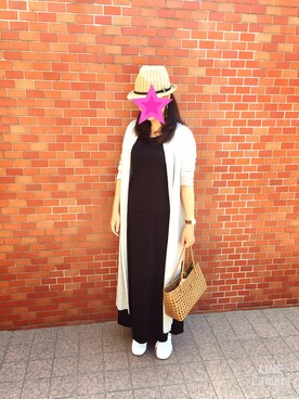 「HusHusH（ハッシュアッシュ）のアイテム（オールインワン・サロペット）」を使った、tanaminさん（レディース・167cm）の夏コーディネート