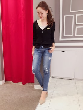 「M.deux（エムドゥ）のアイテム（パンツ）」を使った、AYAさん（レディース・161cm）の秋コーディネート