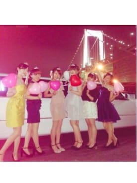 「アイテム（ドレス、グレー系）」を使った、しいさん（レディース・164cm）の春コーディネート