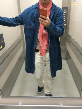 「Levi's RED（リーバイスレッド）のアイテム（その他アウター）」を使った、まいけるさん（メンズ・177cm）の秋コーディネート