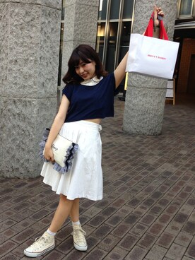 ハラグチリナさん（レディース・157cm）の夏コーディネート