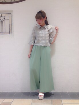 ハラグチリナさん（レディース・157cm）の夏コーディネート