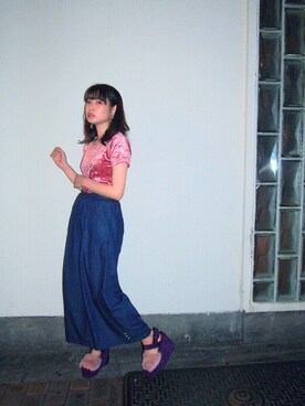 ハラグチリナさん（レディース・157cm）の夏コーディネート