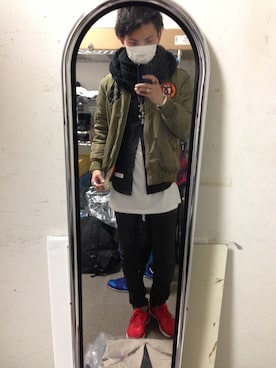 「アイテム（バングル/リストバンド）」を使った、koukiさん（メンズ・183cm・20代）の春コーディネート