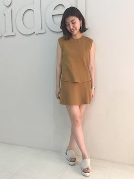 「snidel」｜moe yoshidaさん（レディース・168cm）の夏コーディネート
