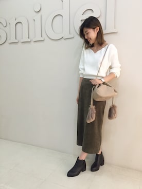 「snidel」｜moe yoshidaさん（レディース・168cm）の夏コーディネート