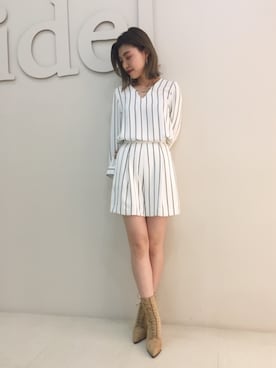 「snidel」｜moe yoshidaさん（レディース・168cm）の秋コーディネート