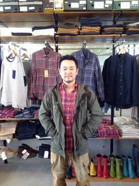 「Snow Peak（スノーピーク）のアイテム（ブルゾン）」を使った、AkihiroMinagawaさん（メンズ・171cm）の秋コーディネート