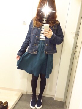 「amelier MAJESTIC LEGON（アメリエルマジェスティックレゴン）のアイテム（ジャケット/アウター）」を使った、日さん（レディース・158cm）の冬コーディネート