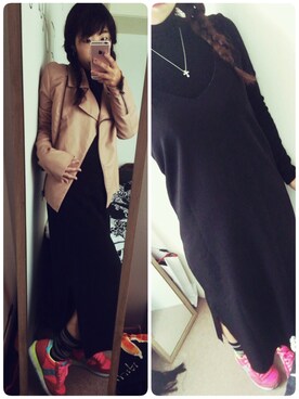 「Phebely（フィービリー）のアイテム」を使った、JUEさん（レディース・153cm）の秋コーディネート