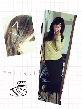 「JOUR de Language（ジュールドランゲージ）のアイテム」を使った、JUEさん（レディース・153cm）の冬コーディネート