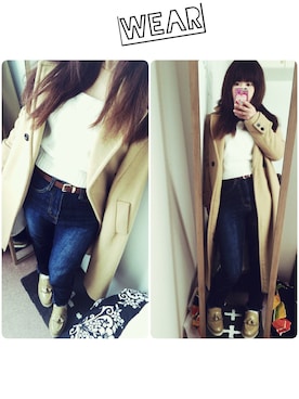 「JOUR de Language（ジュールドランゲージ）のアイテム」を使った、JUEさん（レディース・153cm）の冬コーディネート