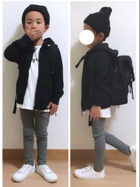 R2さん（キッズ・120cm）の秋コーディネート