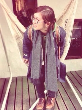 「PAR ICI（パーリッシィ）のアイテム（トレンチコート）」を使った、tictactocさん（レディース・152cm）の冬コーディネート