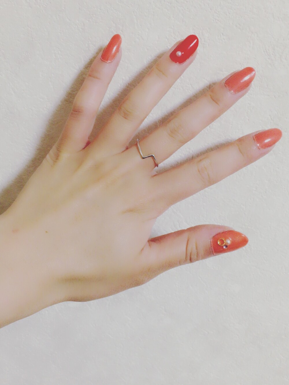 「セルフネイル」｜「no brandのアイテム（ハンドケア/ハンドクリーム、ピンク系）」を使った、tictactocさん（レディース・152cm）の夏コーディネートの1枚目の写真