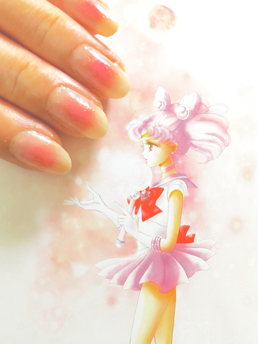 「セルフネイル」｜「no brandのアイテム（ハンドケア/ハンドクリーム、ピンク系）」を使った、tictactocさん（レディース・152cm）の夏コーディネートの1枚目の写真