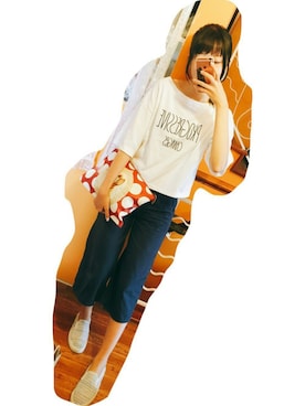 「アイテム（ヘアアクセサリー、ブルー系）」を使った、キロさん（レディース・166cm）の秋コーディネート