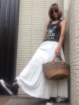 「Koolaburra（クーラブラ）のアイテム」を使った、MAMIさん（レディース・161cm）の夏コーディネート