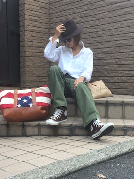 「ANDEM（アンデム）のアイテム」を使った、MAMIさん（レディース・161cm）の秋コーディネート