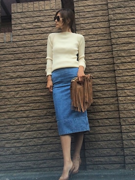 「AURALEE」｜MAMIさん（レディース・161cm）の秋コーディネート