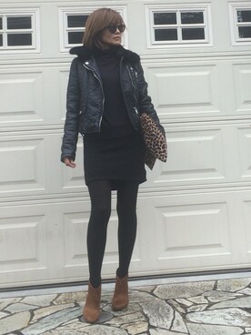 「rag & bone（ラグアンドボーン）のアイテム（スカート）」を使った、MAMIさん（レディース・161cm）の冬コーディネート