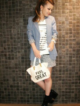 AI_YOSHIHARAさん（レディース・165cm）の春コーディネート