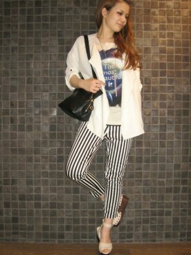 AI_YOSHIHARAさん（レディース・165cm）の春コーディネート