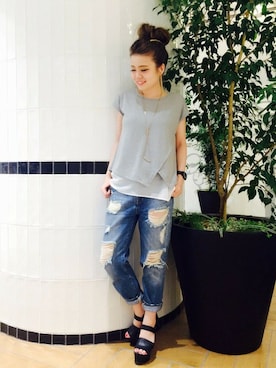 AI_YOSHIHARAさん（レディース・165cm）の夏コーディネート